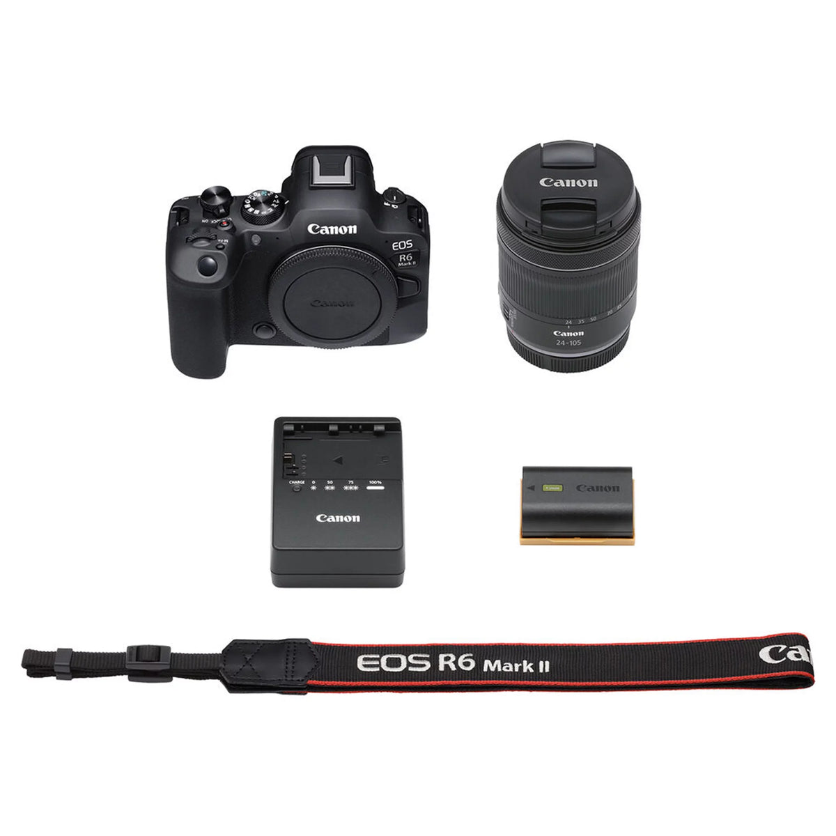 Canon   Mark  Mirrorless Digital Camera with  24-105mm f/4-7.1  Lens  + 64GB Memory + Case+ Steady Grip Pod + Tripod+ Software Pack + More (30pc Bundle)