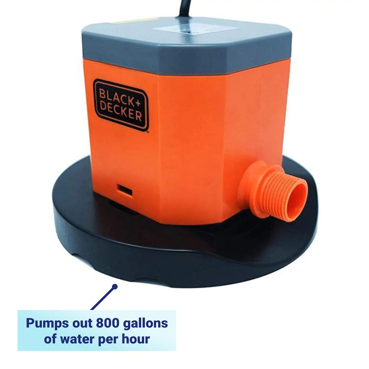 Black+Decker 800  Submersible Pool Cover Pump