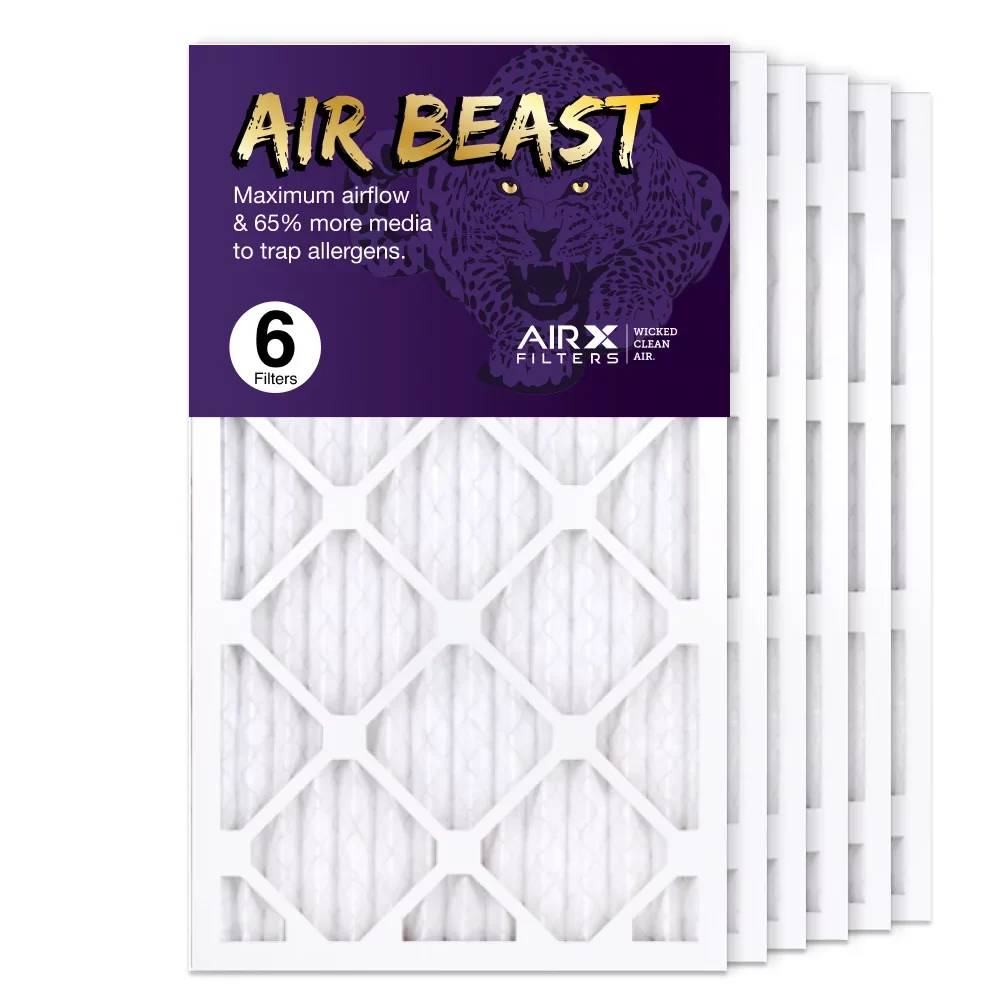 AIRx Filters 14x24x1 Air Filter  11 Pleated   Furnace Air Filter, Air Beast 6-Pack Made in the