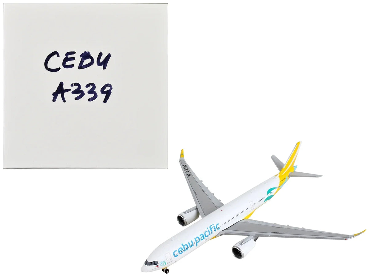 Airbus -900 Commercial Aircraft "Cebu Pacific" Yellow and White 1/400 Diecast Model Airplane by GeminiJets