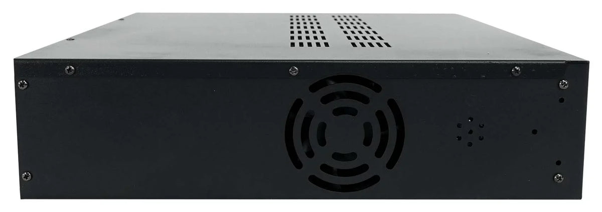 4-Zone Matrix Multi Room 70v Audio System w/ (10)  Black Ceiling Speakers