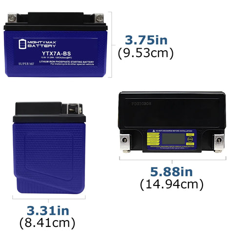 '- Lithium Replacement Battery Compatible with Peugeot Scooter 50 Tweet Evo 2014 - 6 Pack