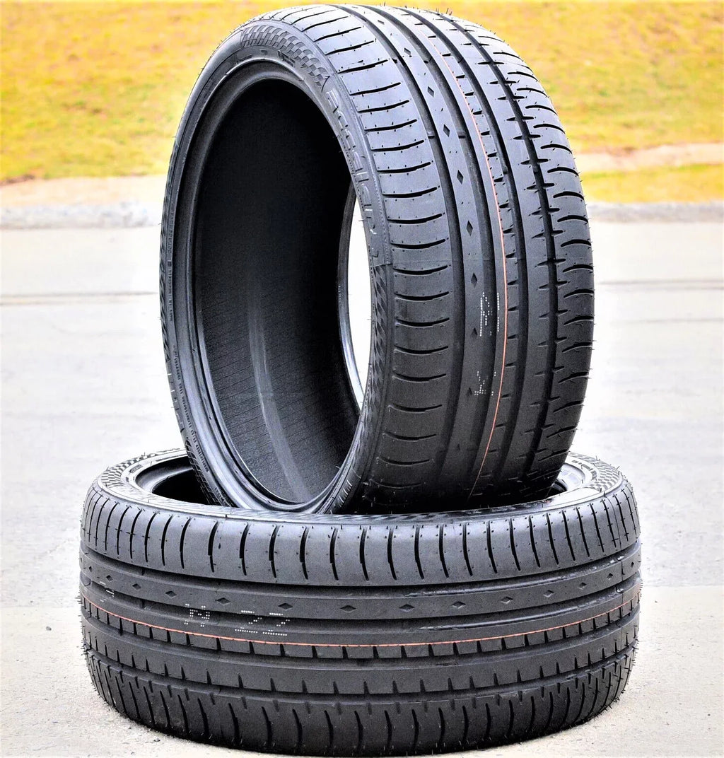 Pair of 2 () Accelera Phi 255/45ZR18 255/45R18 103Y  / High Performance Tires Fits: 2005-13 Toyota Tacoma -Runner, 2007-10 Ford Mustang Shelby
