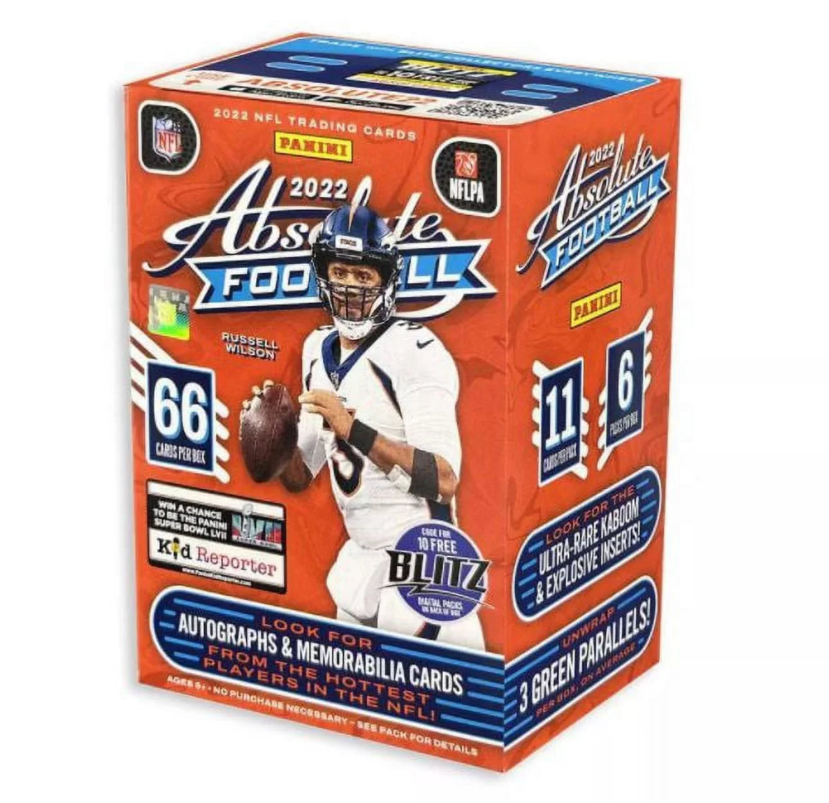 2022 Panini  Absolute Football Trading Card Blaster Box