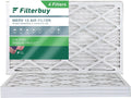 Filterbuy 12x25x1  13 Pleated   Furnace Air Filters (4-Pack)