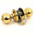 Schlage Lock  Orb 605 Orb Entrance  Bright Brass