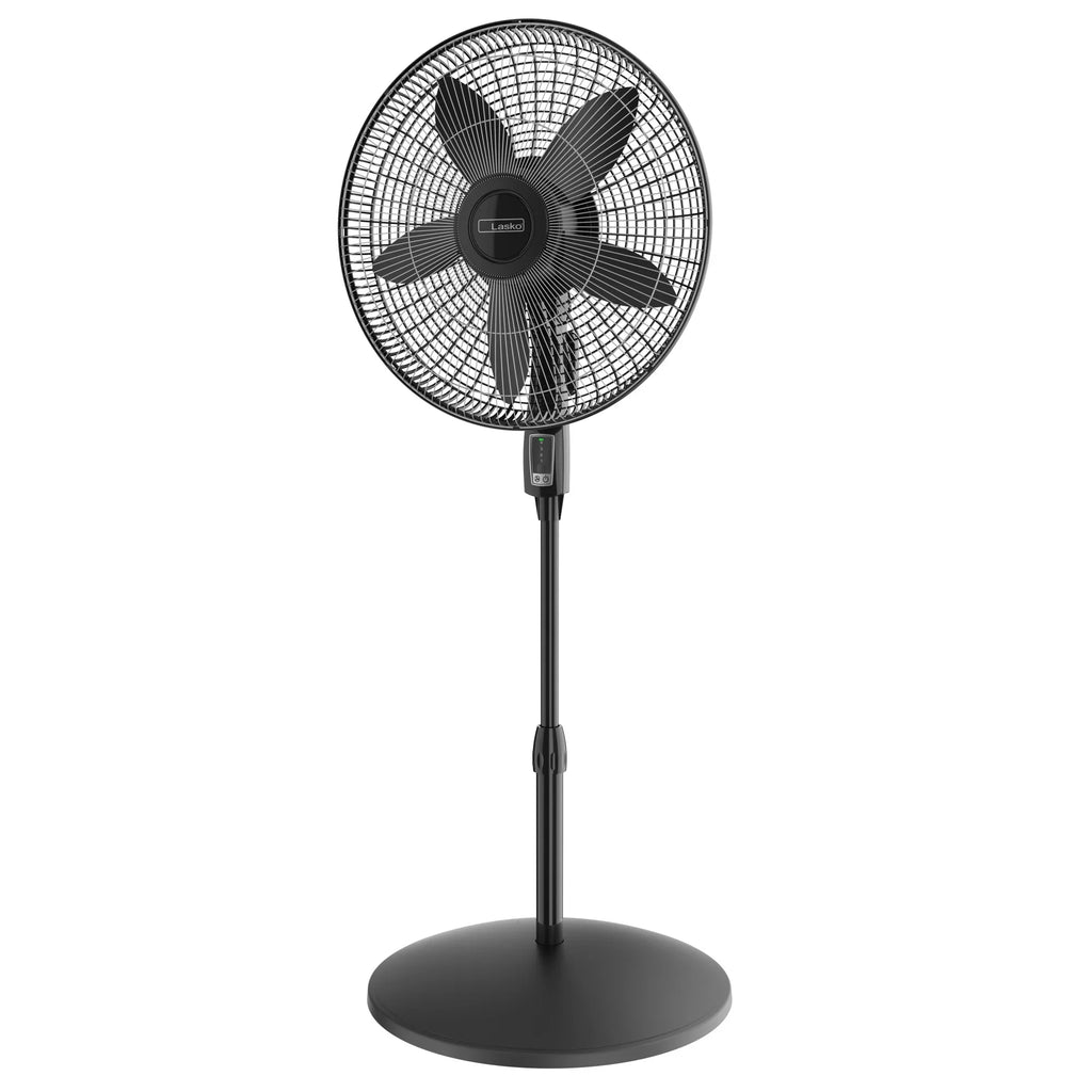 Lasko Cyclone Max 18" 4-Speed Large Room Pedestal Fan with Remote, 53" , Black, , New