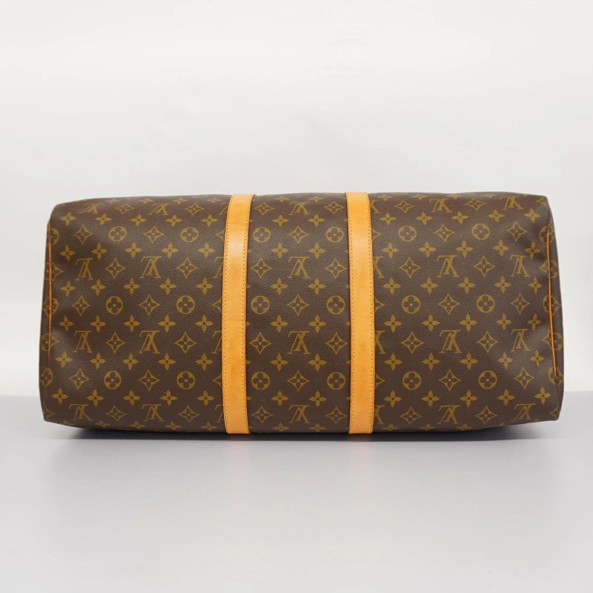 Pre-Owned Louis Vuitton Boston Bag Monogram Keepall 55  Brown Men's Women's (Good)