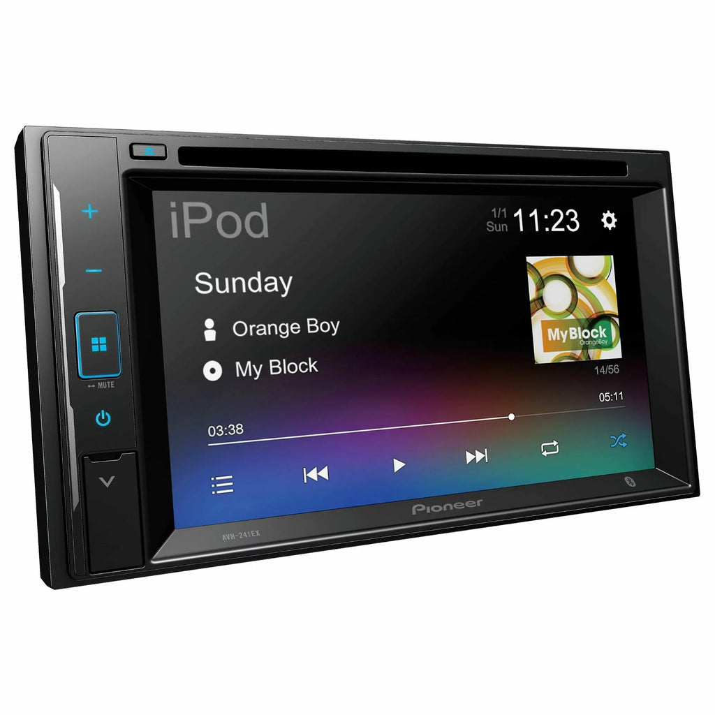 Pioneer 6.2  inch Resistive Touchscreen Back Up Camera Ready -  Receiver - Black