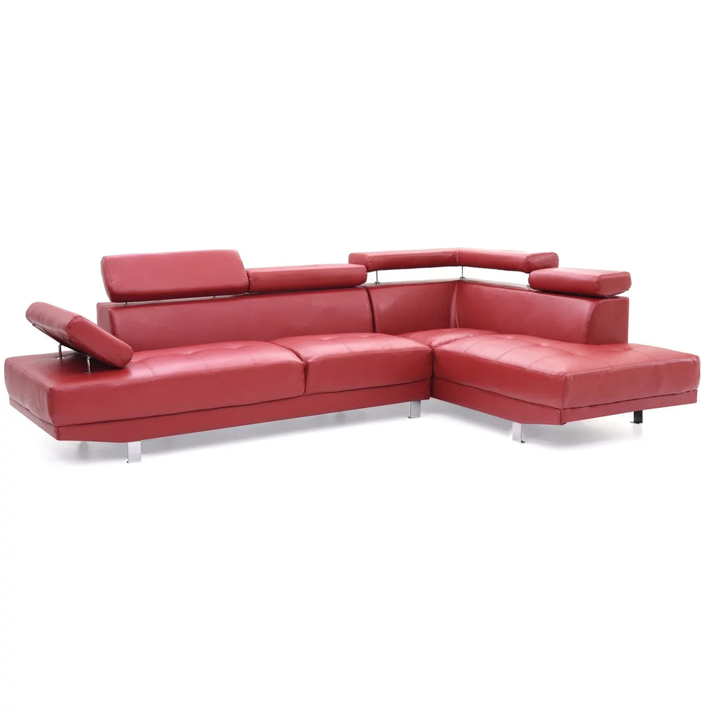 Homestock Antique Ambiance - Sectional ( 2 Boxes) , Red
