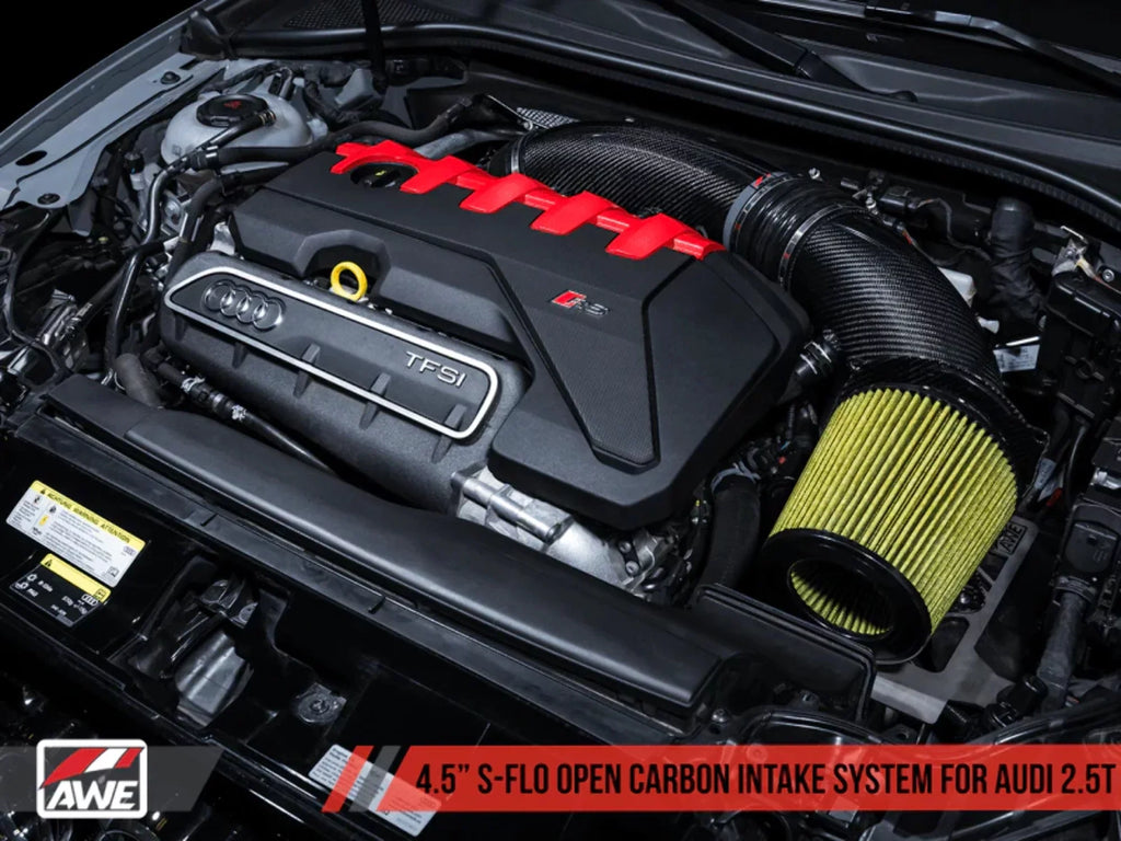 Tuning 2660-15048 Open Carbon Fiber Intake for Audi  &   -Flo
