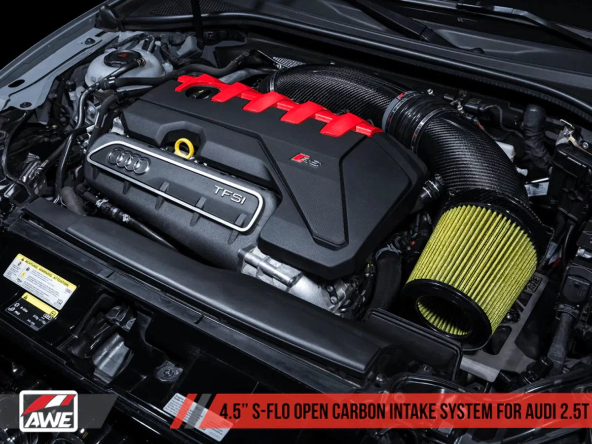 Tuning 2660-15048 Open Carbon Fiber Intake for Audi  &   -Flo