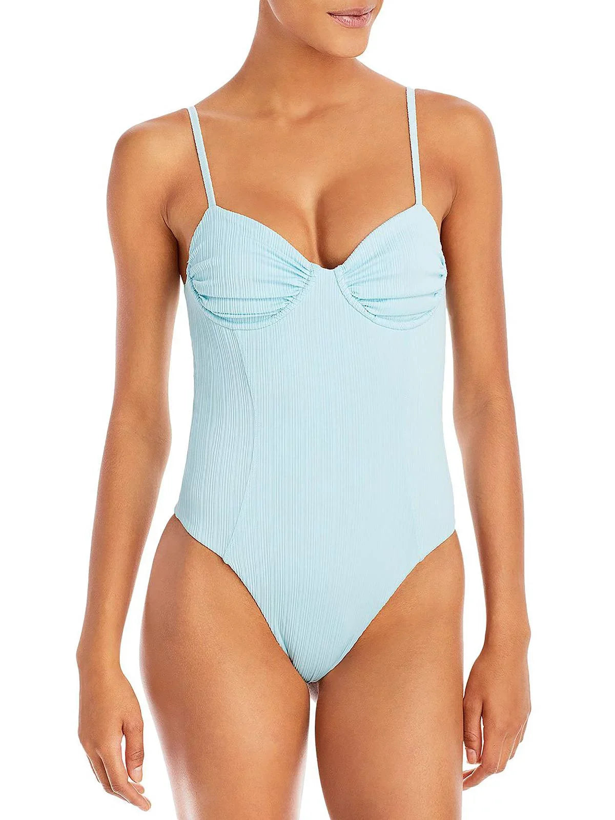 Frankies Bikinis Womens Lorelai Underwire Tie Back One-Piece Swimsuit