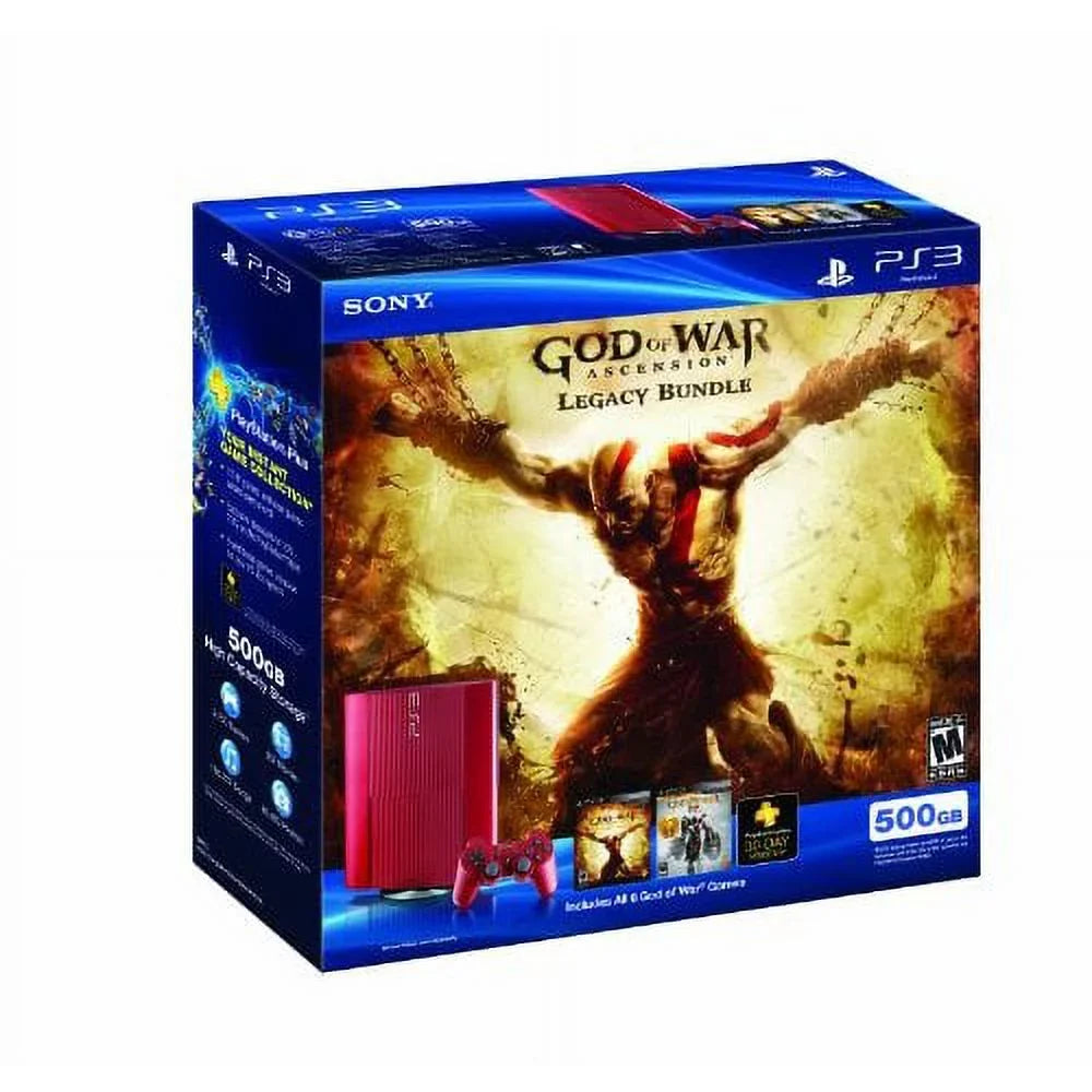 Restored  Red 500  God Of War Ascension Legacy Bundle (Refurbished)