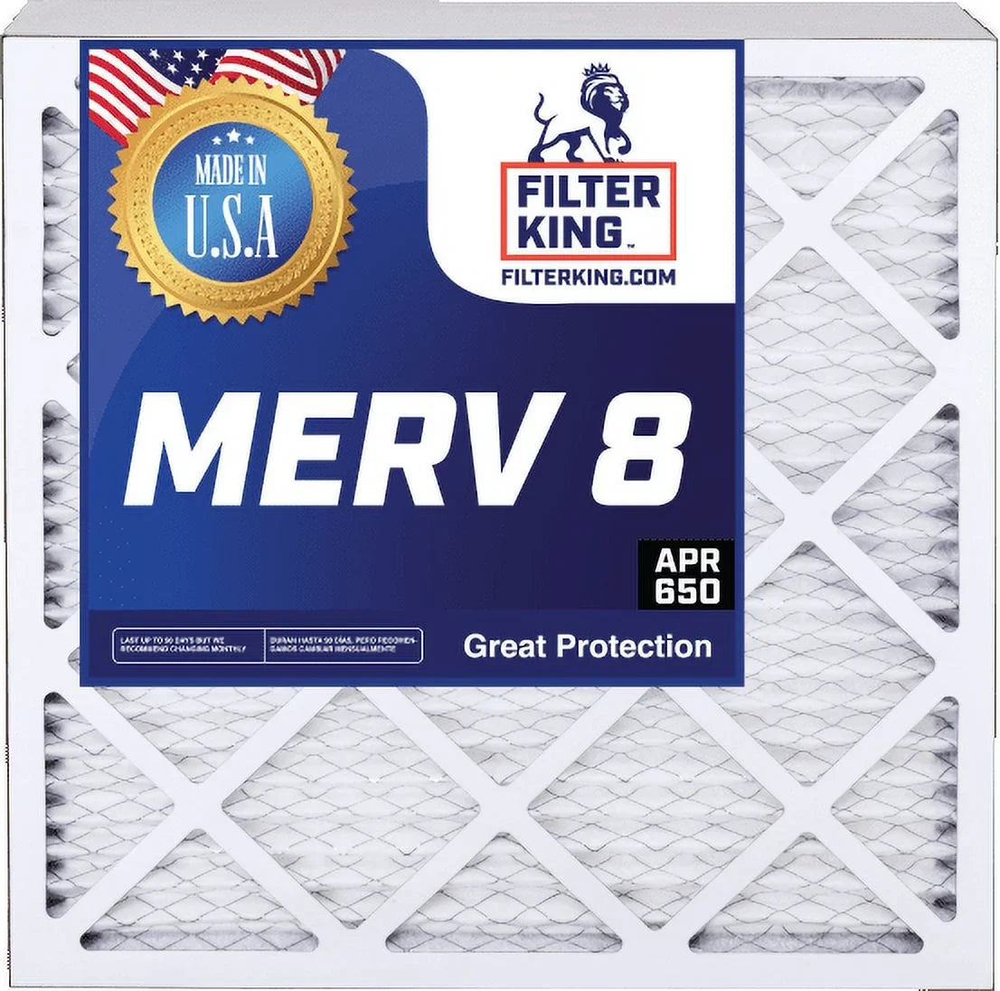 Filter King 14x28x0.5a Air Filter | 4- |  8  Pleated / Furnace Filters |    | Actual Size: 14 x 28 x 0.5"