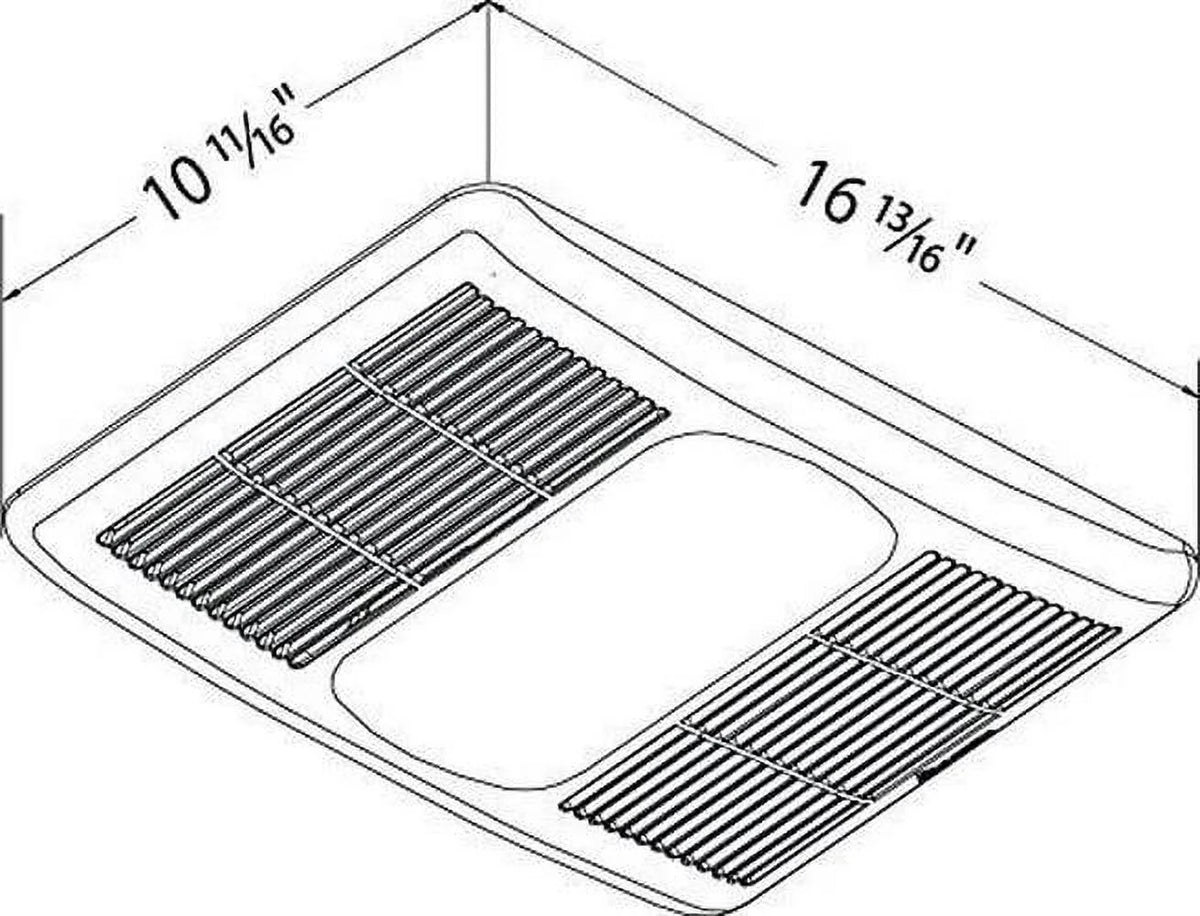 Delta BreezRadiance  80  Exhaust Bath Fan with Light and Heater