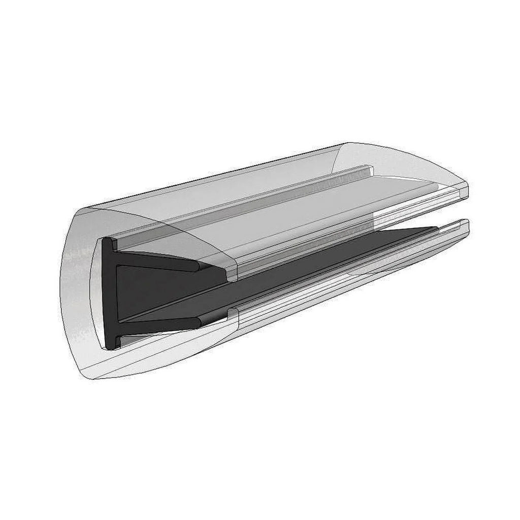 Taco Marine -3162BKA12 Rigid Vinyl, Black Rub Rail, 11/16" x 3/4" x 12'