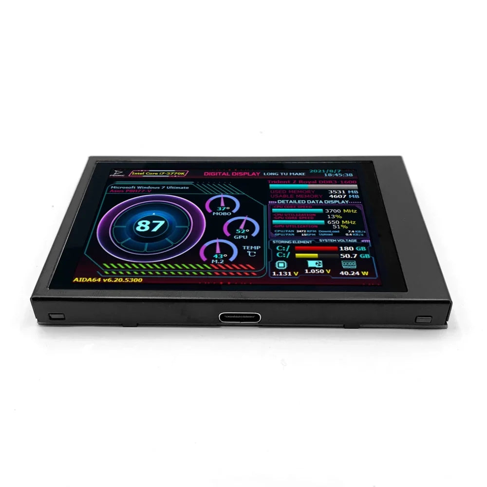 Andoer ,Ips Display 3.5 Inch Ips Raspberry Pi Computers ScreenDual Usb Raspberry Itx Pc Chassis Dual Type-c RaspberryScreen Computers And Itx Rotation Addition To Yabuy