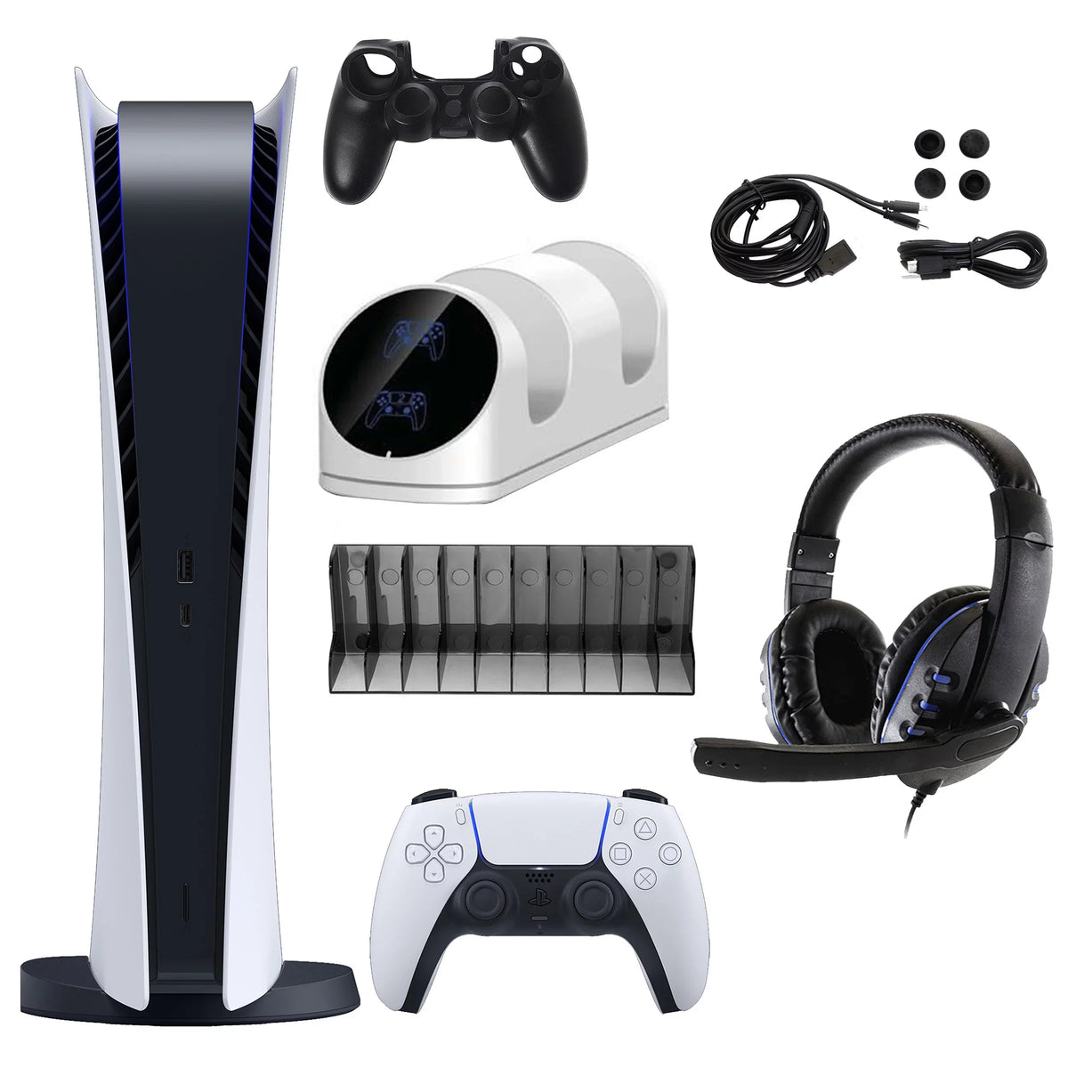 Sony PlayStation 5 Digital Console with Accessories Kit ( Digital Console)