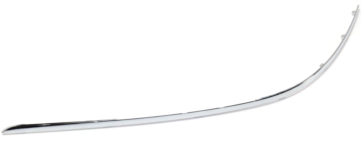 Bumper Trim Compatible With 2012-2014 Mercedes Benz   Rear, Left Driver Side, Outer Chrome