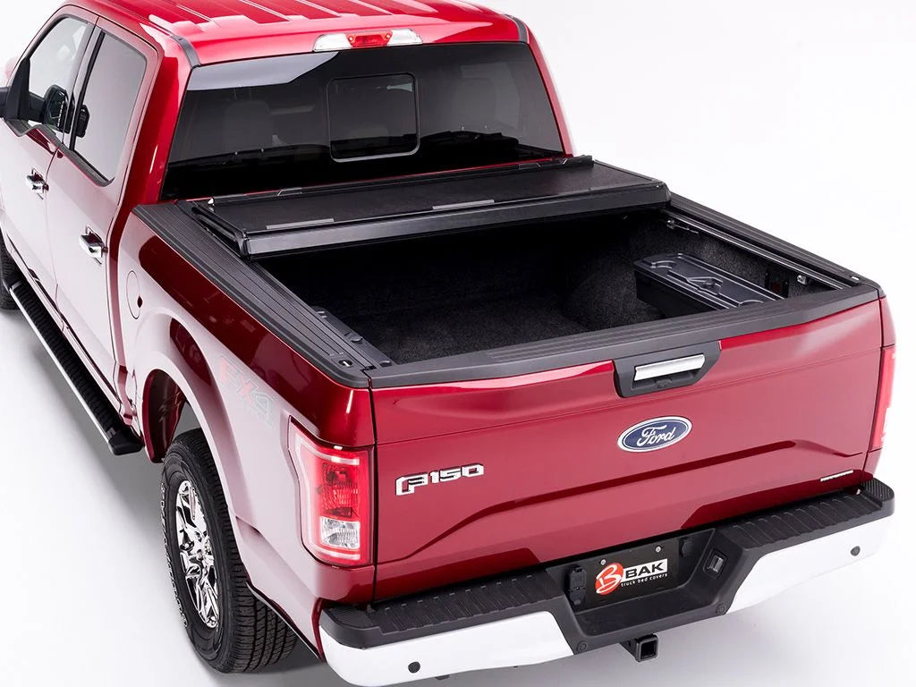 by RealTruck BAKFlip  Hard Folding Truck Bed Tonneau Cover | 772327 | Compatible with 2015 - 2020 Ford -150 6' 7" Bed (78.9")