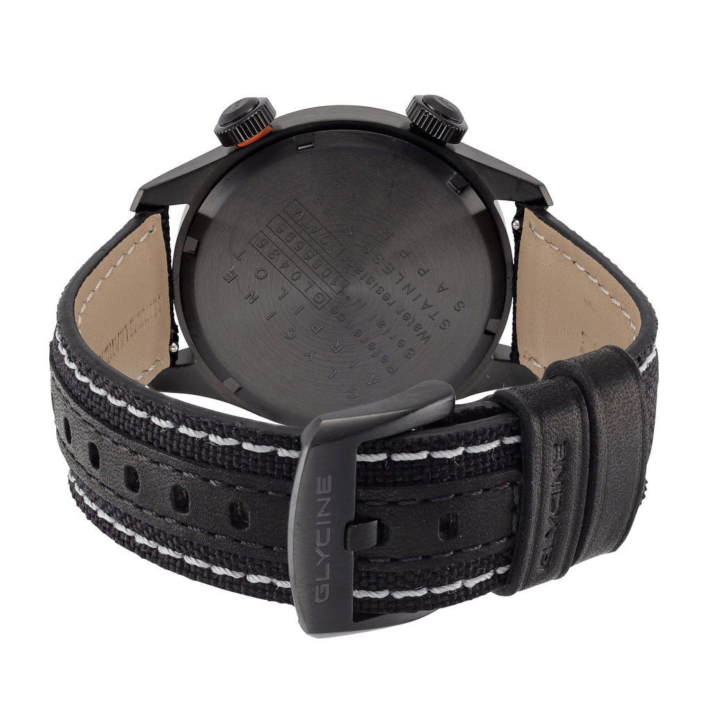 Glycine Airpilot  44 Quartz Black Dial Men's Watch