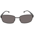 Carrera Men's 8037/ Rectangular Sunglasses, Black/Polarized Gray, 58mm, 18mm