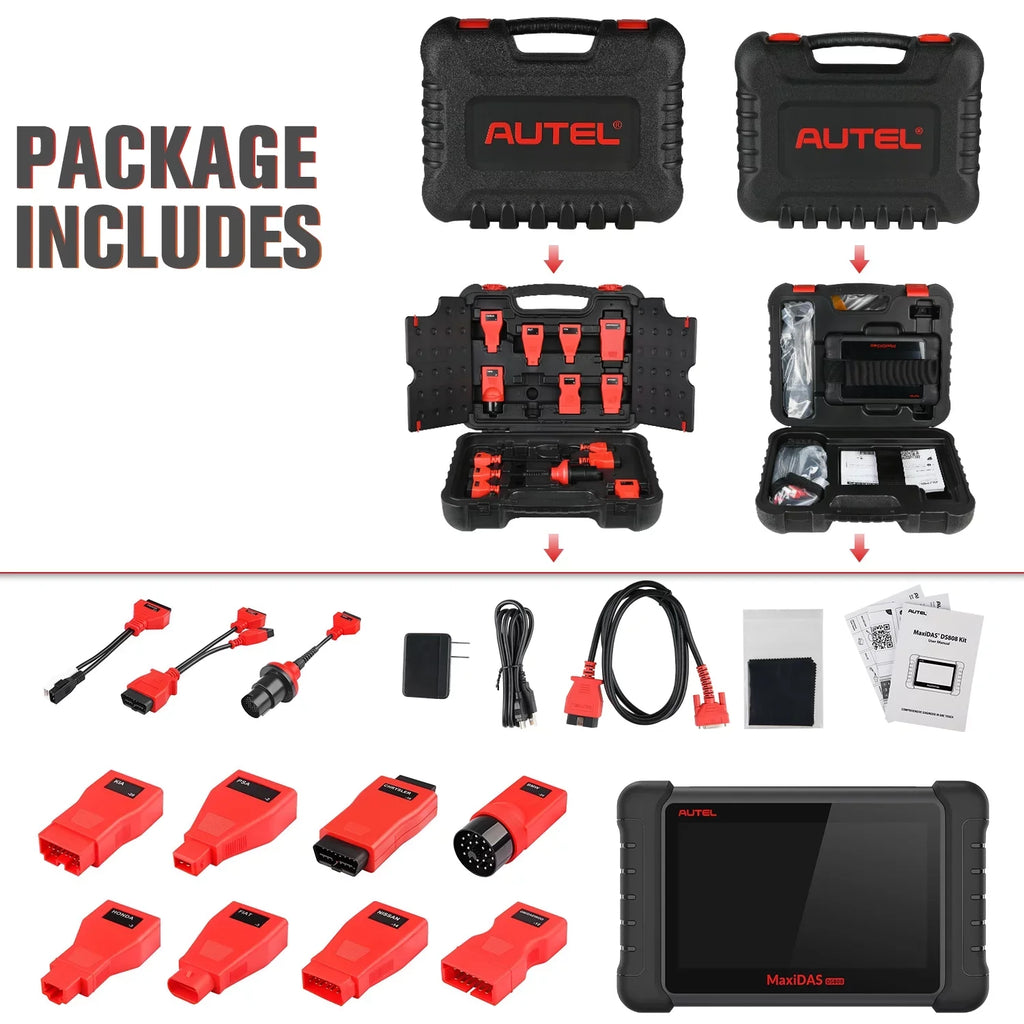 Autel Scanner MaxiDAS  Auto Diagnostic Scan Tool, Upgrade of  ,Same as , Bi-directional Control