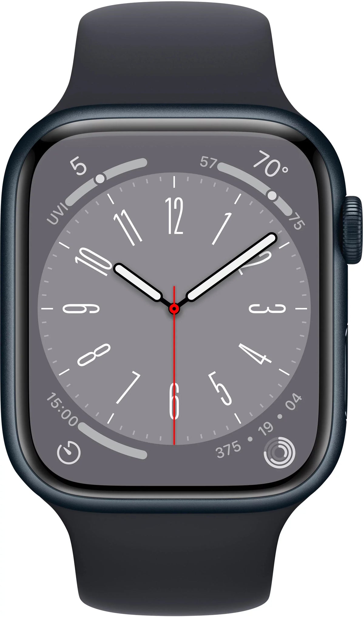 Restored Apple Watch Series 8 45MM Midnight Aluminum Case Midnight Band  Only (Refurbished)
