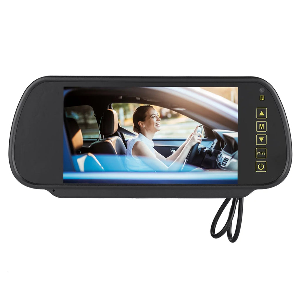 Durlclth Rearview Mirror-7inch Car Rearview Mirror  Auto Dimming Monitor Rear View Camera With Bracket