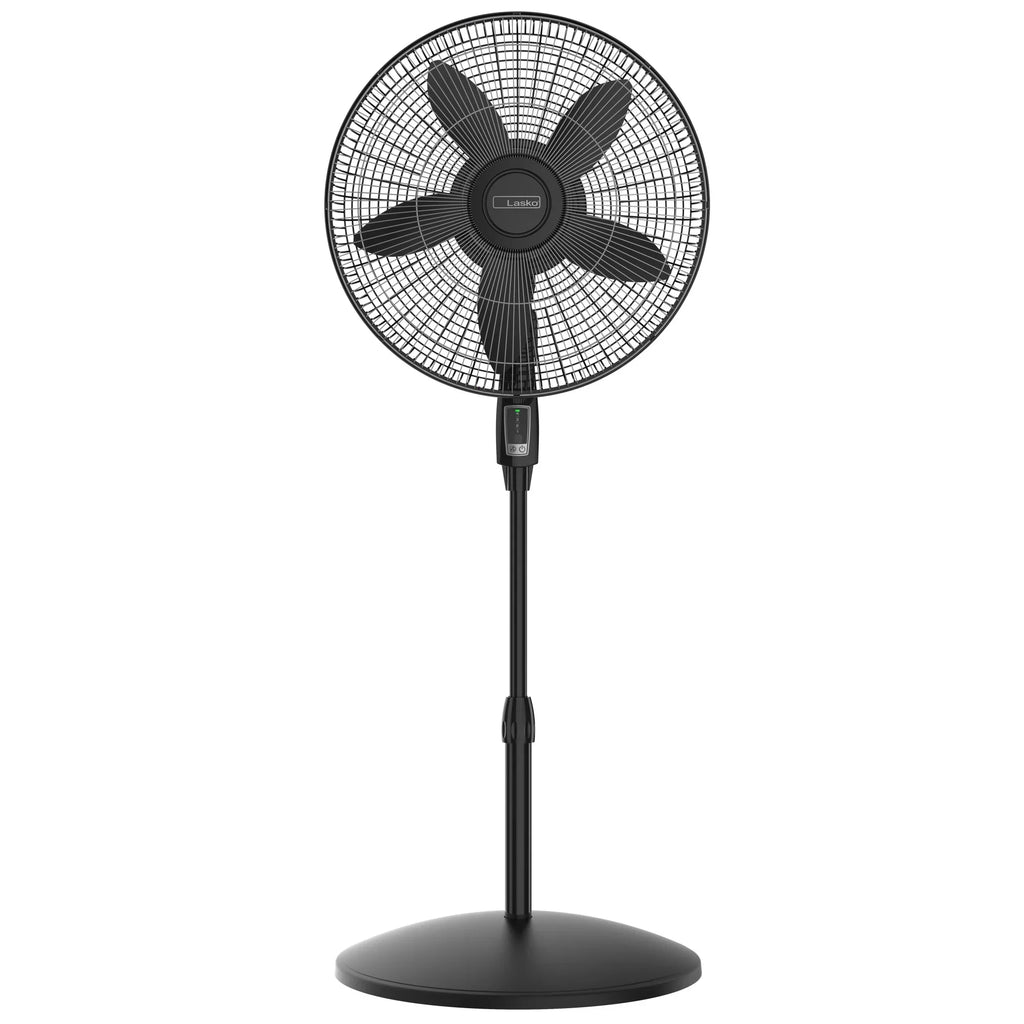 Lasko Cyclone Max 18" 4-Speed Large Room Pedestal Fan with Remote, 53" , Black, , New