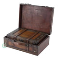 Old Style Suitcase With Stripes Set of 2