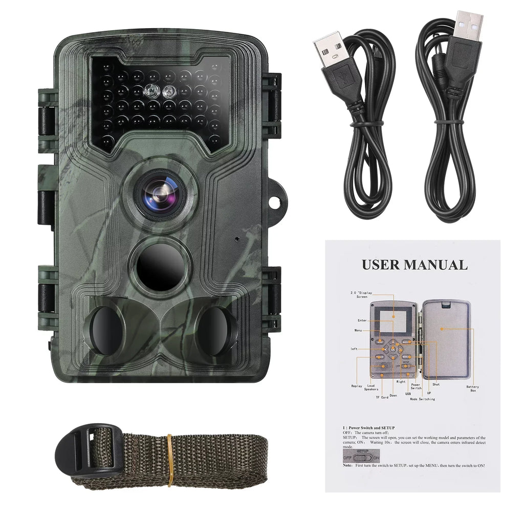 Lixada Trail and Game Camera 36MP 1080P with Night Vision Waterproof  for Wildlife Researching