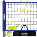 32ft x 3ft Portable Volleyball Net System Adjustable Height Poles with  Volleyball, Carrying Bag, Boundary Lines, Steel Poles & Pump for Outdoor Sports