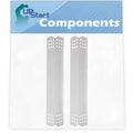 2-Pack  Grill Heat Shield Plate Tent Replacement Parts for Nex 720-0720 - Compatible Barbeque Stainless Steel Flame Tamer, Guard, Deflector, Flavorizer Bar, Vaporizer Bar, Burner Cover 16 1/8"