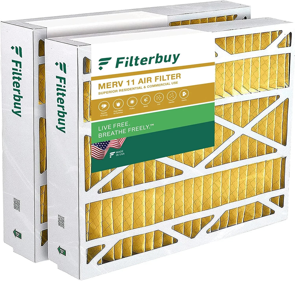 Filterbuy 20x21x5  11 Pleated   Furnace Air Filters for Lennox  / -23 (2-Pack)