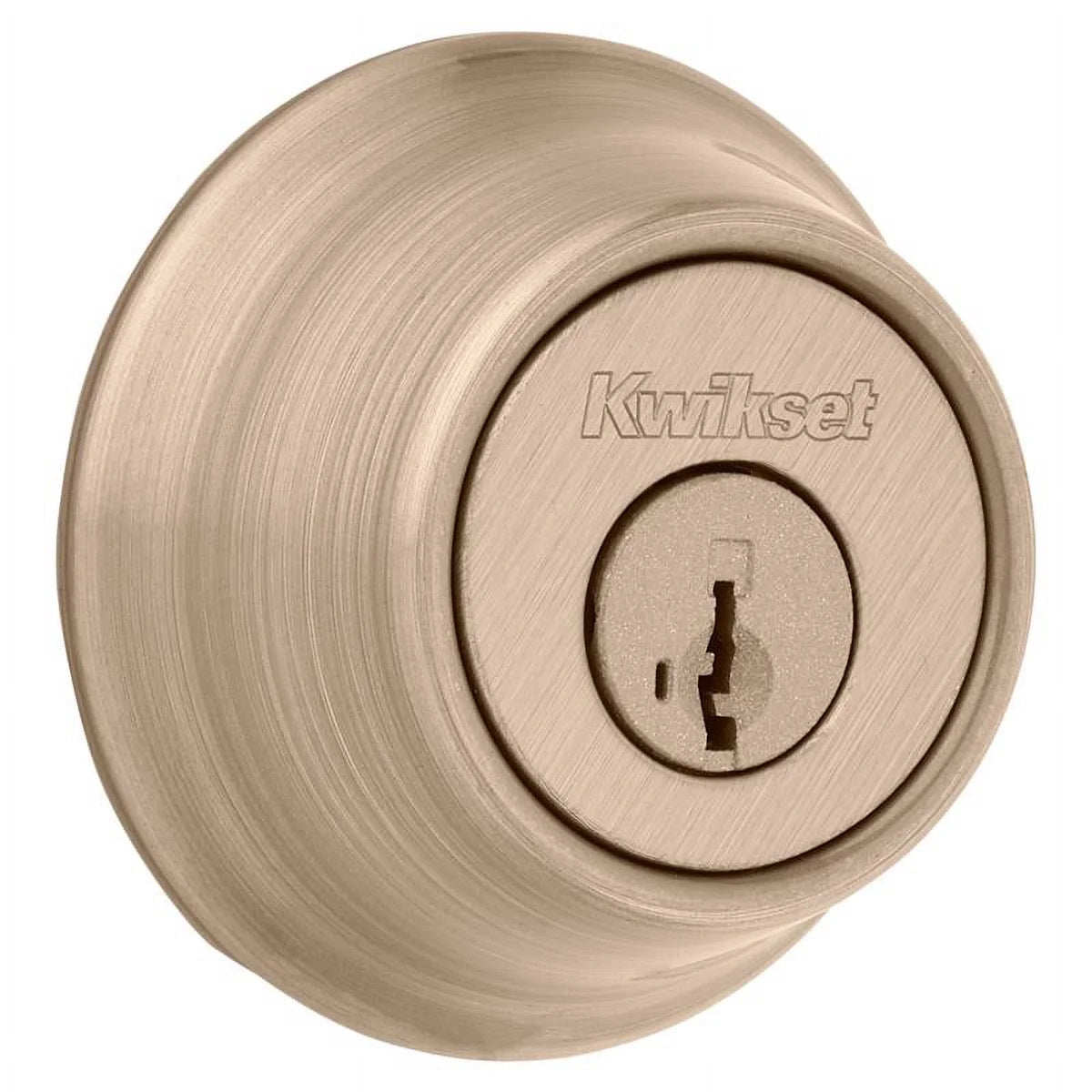 Kwikset 665 5      Security Double-Cylinder Deadbolt, Antique Brass - Quantity 1
