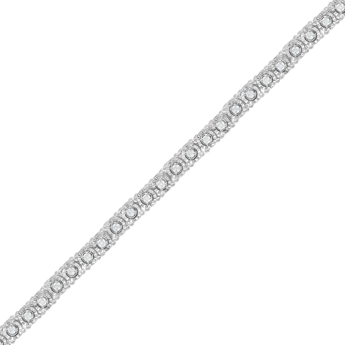 Arista 1/2 Ct Diamond Tennis Bracelet for Women in Sterling Silver Mother's Day Gifts (-, )