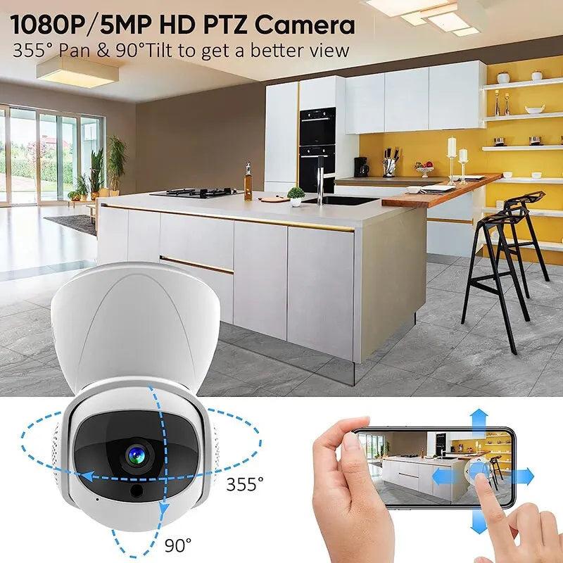 Camera   Security Protector Surveillance Wireless Camera Smart Auto Tracking Baby Monitor with Google Alexa