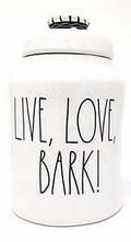 Rae Dunn by Magenta, Unique with Perfect Imperfections. Live, Love,  Canister. Ceramic, Beige, Black . 9in x 6in x 6in