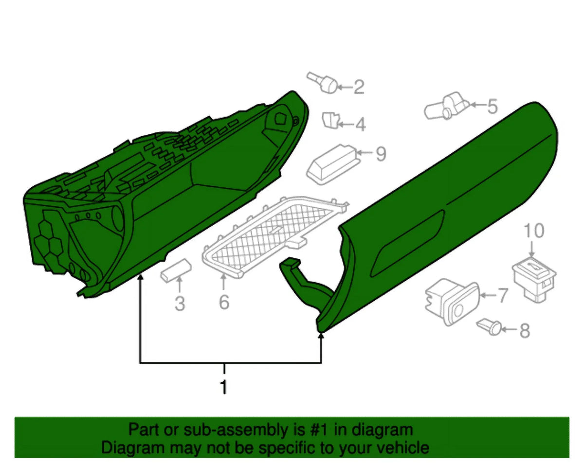 New Genuine  Glove Box (2012-2019)  51169239346