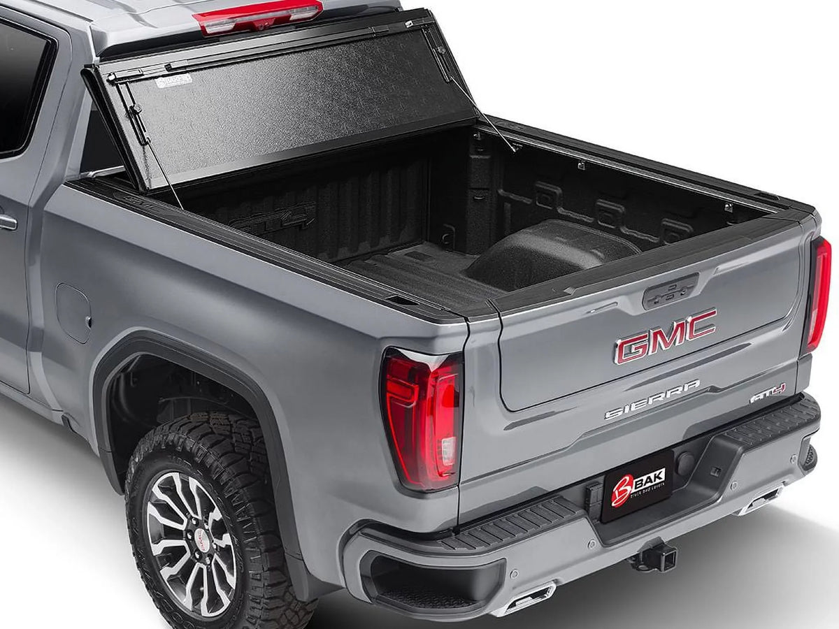 by RealTruck BAKFlip  Hard Folding Truck Bed Tonneau Cover | 772327 | Compatible with 2015 - 2020 Ford -150 6' 7" Bed (78.9")