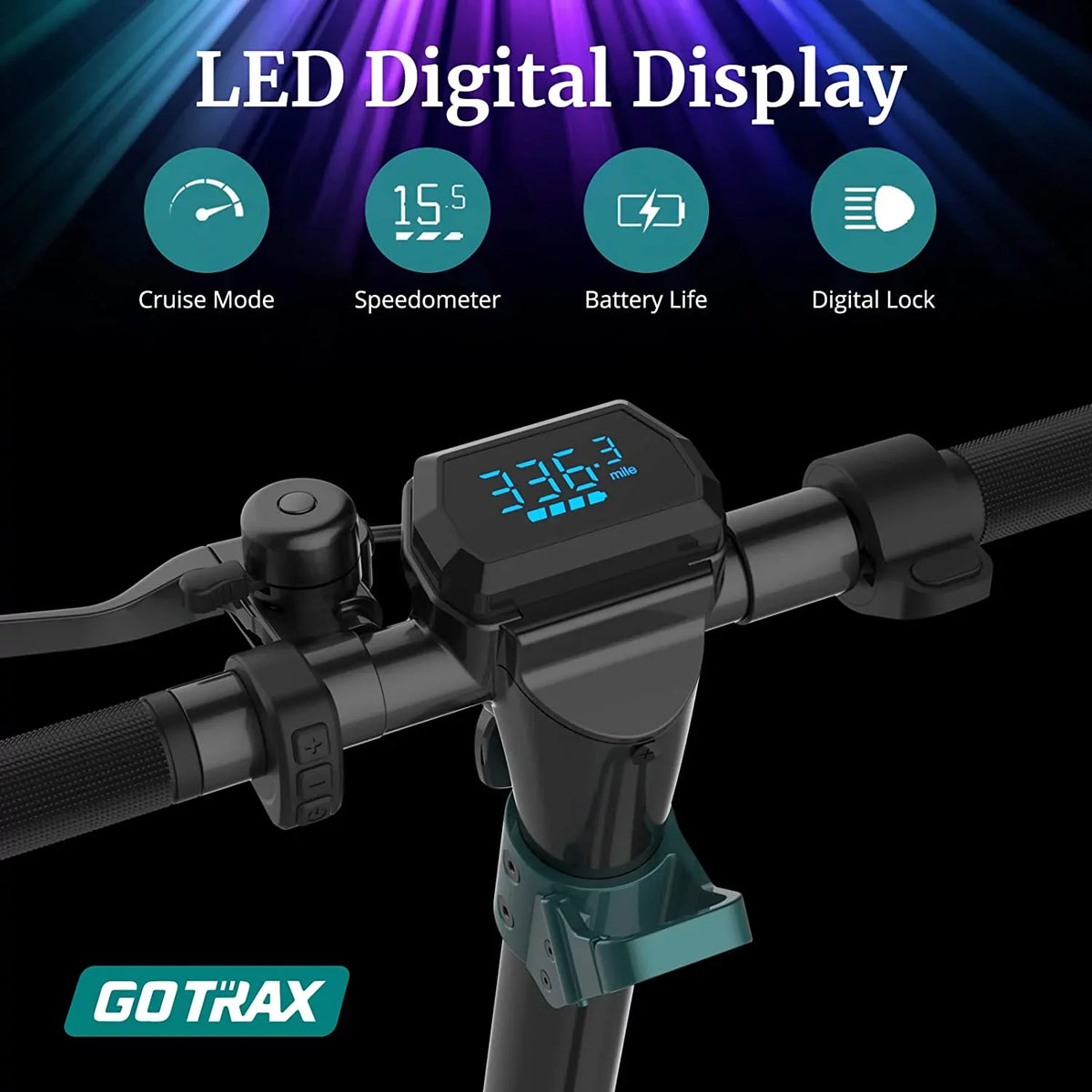 Electric Scooter for Adults, 10" Honeycamb Tire, Max 42 mile & 20 mph by 500W Motor, Folding Electric Scooter for Commute