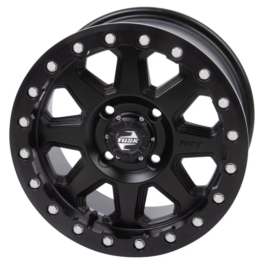 4/156 Tusk Uinta Beadlock Wheel 15x7 5.0 + 2.0 Matte Black For  Wolverine  2 1000 Sport 2022
