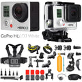 Restored GoPro  White Edition action camera 1080p 5.0  WiFi underwater up to 131.2 ft Camcorder + 35in1 Kits (Refurbished)