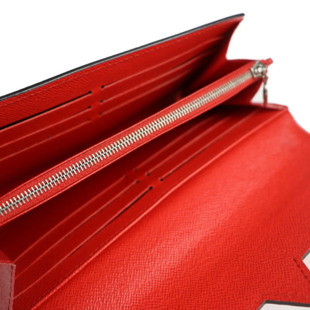 Pre-Owned   Louis Vuitton Portefeuille Twist Long Wallet  Epi Leather Coquelicot Bifold (Good)