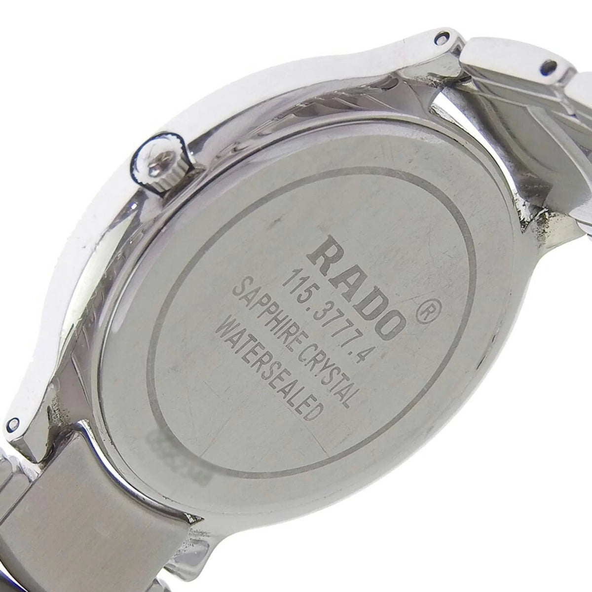 Pre-Owned Rado  Florence men's quartz battery watch black dial 115 3777 4 (Good)