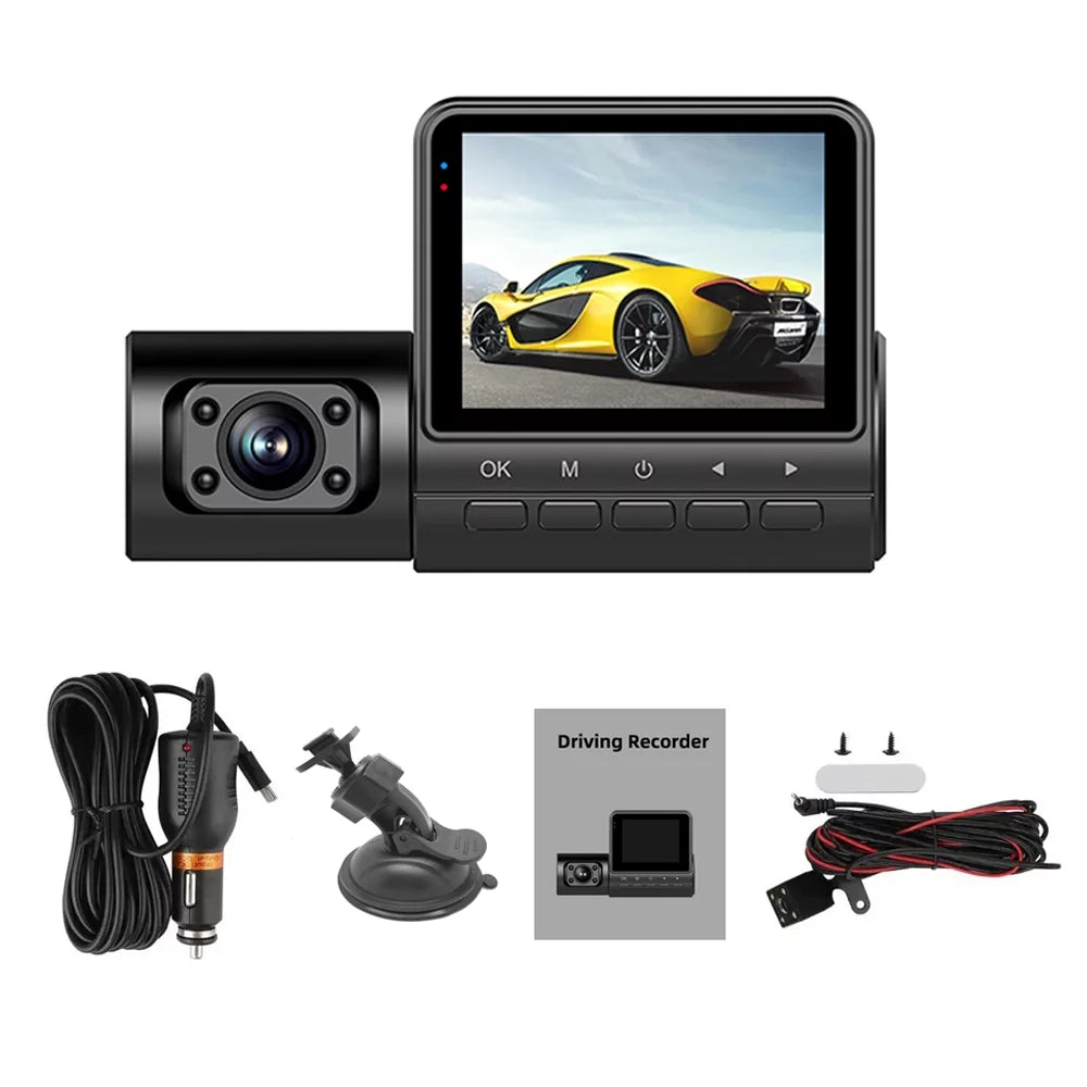 GoolRC Dash Camera,Video Car Camera Car Rearview Mirror Clear Car Rearview Car Camera Auto 3 Cameras Auto Safety Car Video Cameras Dash Cam 2in Clear Car Dash Cam 2in Mirror 170wide Wdr Eryue Qisuo