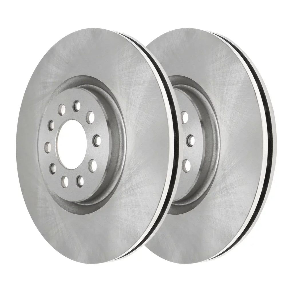 AutoShack Front Brake Rotors Pair of 2 Driver and Passenger Side Replacement for 2014-2016 2017 2018 2019 2020 2021 Jeep Cherokee 2015-2017 Chrysler 200 2.0L 2.4L 3.2L 3.6L  4WD