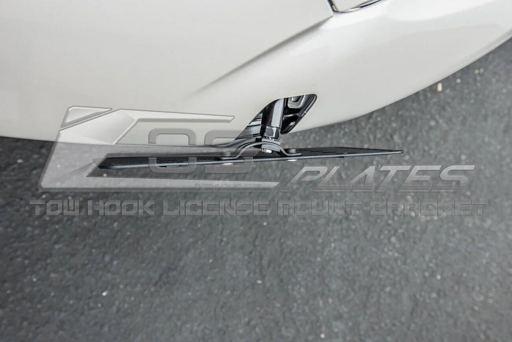 Extreme Online Store Replacement for 2016-Present Mazda Miata  |  Plate Version 2 Full Sized Front Bumper Tow Hook License Relocator Mount Bracket